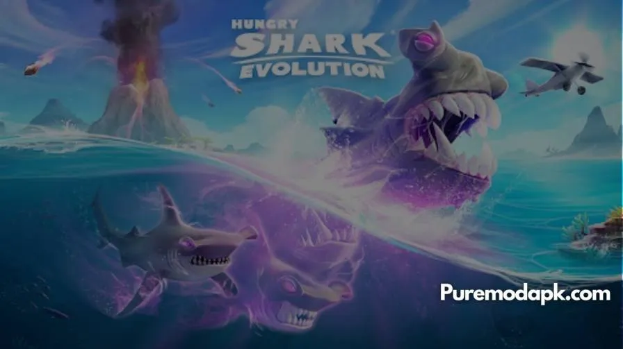 Hungry Shark Evolution Mod Apk V9.0.0 [DIAMANTES Ilimitados + Gemas] icon