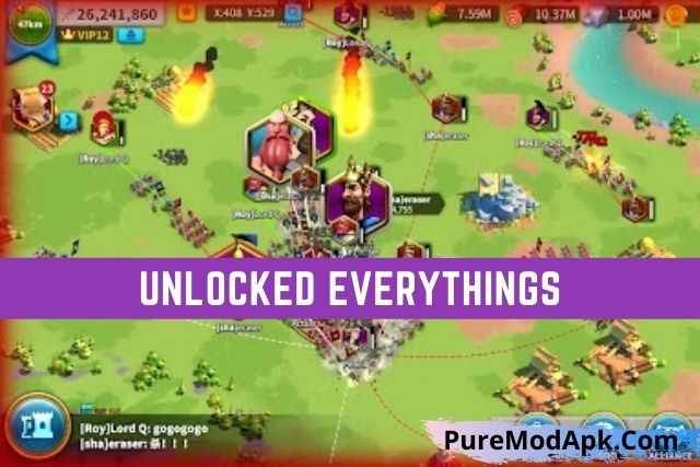 Rise of Kingdoms Mod Apk Unlocked Everythings
