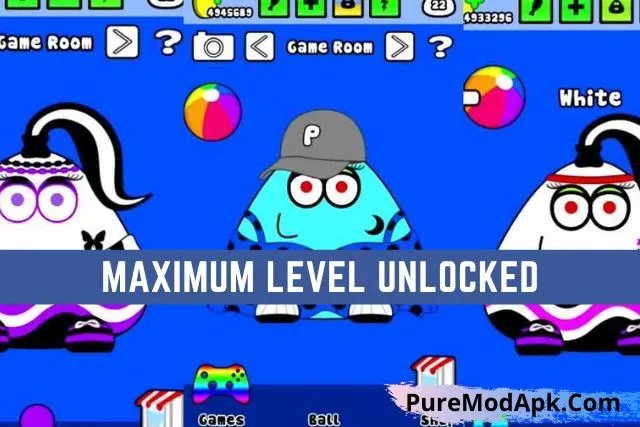 Pou Mod Apk Unlocked max level