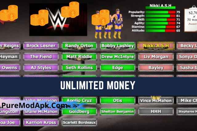Wrestling Empire Mod Apk Unlimited Money