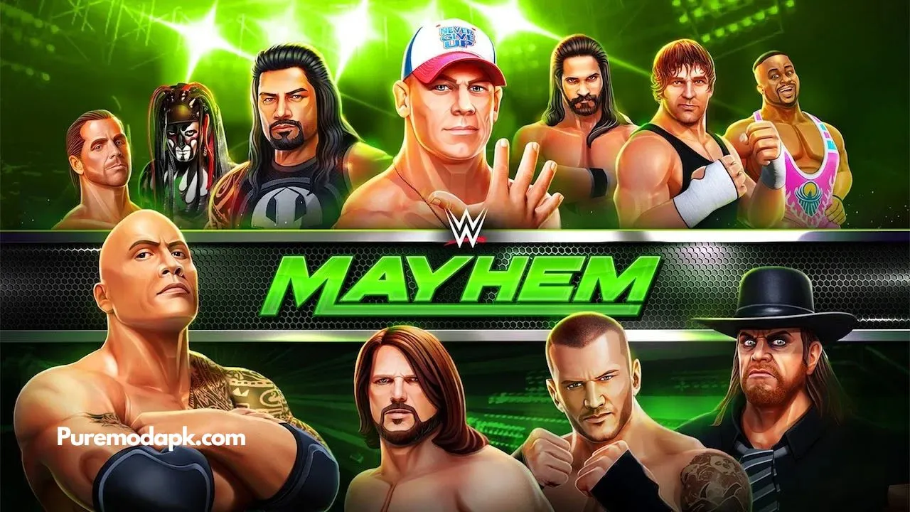 WWE Mayhem Mod Apk v1.63.179 [Mod Menu] 2022