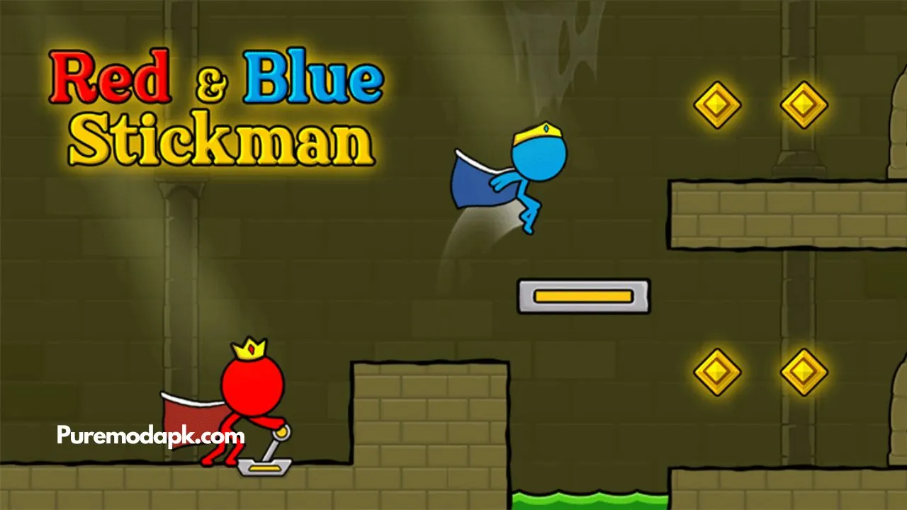 Red and Blue Stickman Mod Apk For Android [Premium Unlocked]